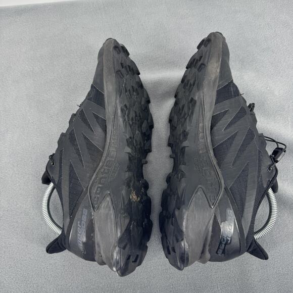 Salomon Supercross Shoes Mens Size 8.5 Black Trail Running Sneakers 409300
